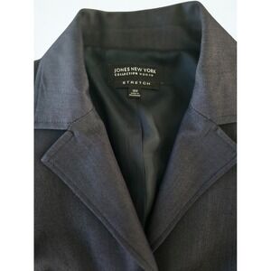 Jones New York Dark Grey Stretch Blazer Jacket
